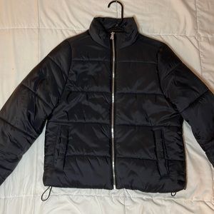 tillys black crop puffer jacket